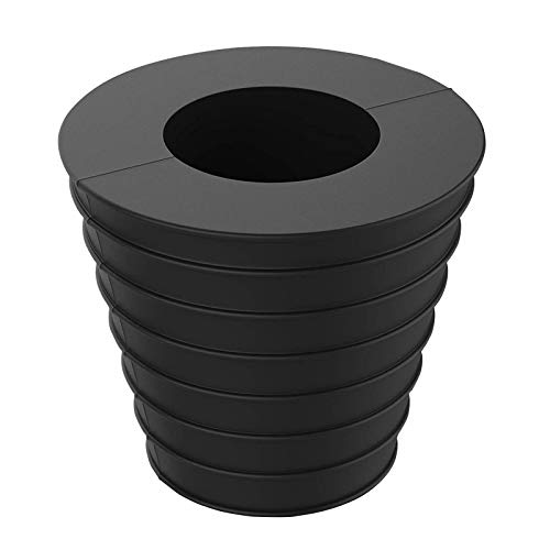 Soporte para sombrilla con base de cuña para agujero de mesa en patio (negro), se adapta a poste de 38 mm