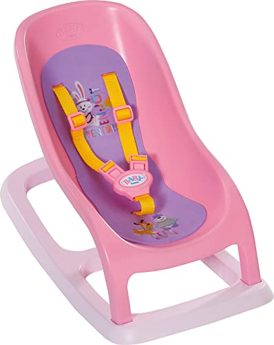 BABY Born Bouncing Chair for 43 cm Doll - With Safety Straps - Easy for Small Hands, Creative Play Promotes Empathy and Social Skills, For Toddlers 3 Years and Up