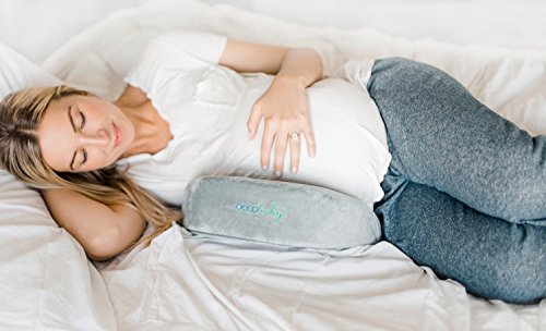 OCCObaby Almohada de cuña de embarazo para dormir | Almohada de cuña pequeña para viaje para apoyo de espalda | Almohada de cuña para dormir de lado | Almohada de cuña para vientre