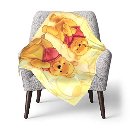 Hdadwy Winnie The Pooh - Manta para bebé, envoltura, súper suave, cálida, cómoda, para llevar, adecuada para todas las estaciones, manta de recepción para cochecito de bebé, cuna, baño (30 x 40 pulgad