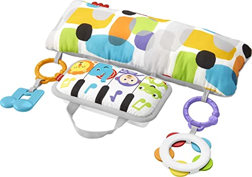 Fisher-Price mini cuña de piano para pequeños músicos, juguete para bebé recien nacido (Mattel GJD27)