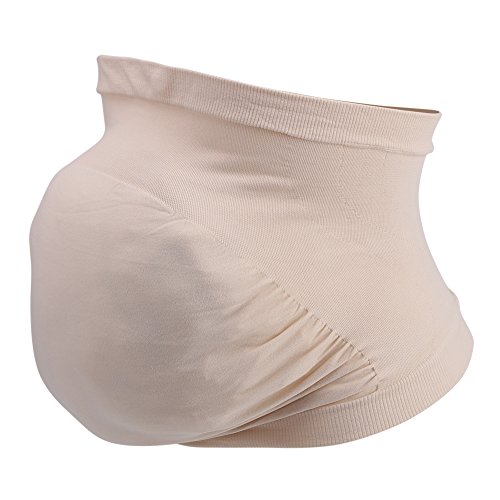 Cinturón de maternidad con Nylon y Spandex Materiales Banda de soporte para el embarazo para espalda transpirable y soporte pélvico Cuna prenatal(L-Color)