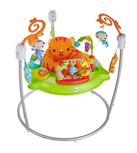 Fisher-Price Saltador Animalitos de la Selva - Producto para Bebés - Con Música, Luces, Sonidos y Accesorios - Regalo para Bebés de 6+ Meses, CHM91