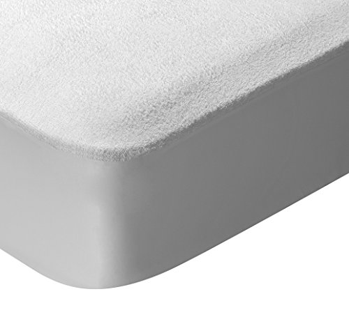 Pikolin Home - Protector de colchón para cuna de rizo algodón, impermeable y transpirable, 60x120-Cuna (Todas las medidas)