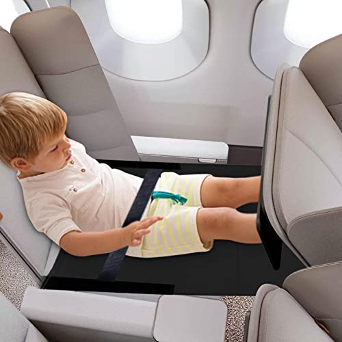 Reposapiés de avión para niños, toalla mecedora elástica, hamacas de juguete, hamacas para niños pequeños reposapiés portátil, hamaca de asiento de avión, cama para niños para tumbarse en avión