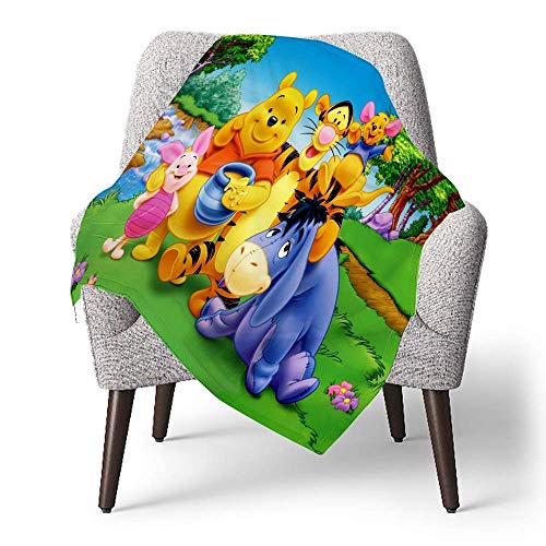 IUBBKI Manta de forro polar personalizada para niños, Winnie The Pooh (15), manta súper suave para bebé para cuna, cama, sofá, silla, sala de estar