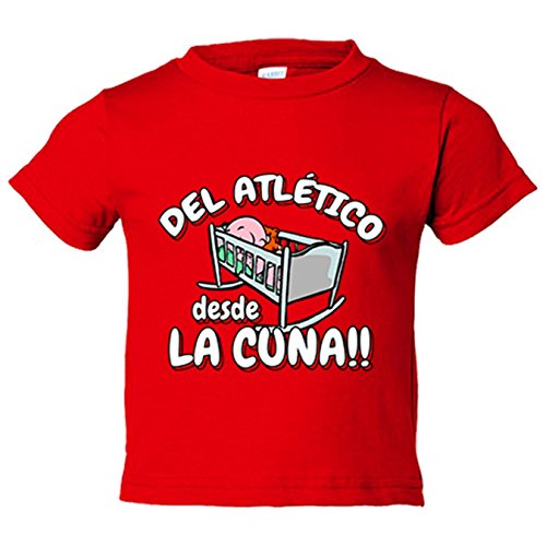 Camiseta bebé del Atleti desde la cuna para aficionado al fútbol - Rojo, 2 años