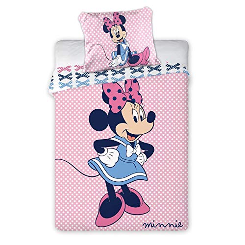 Disney Minnie Mouse 118 - Ropa de cama para cuna (100 x 135 cm)